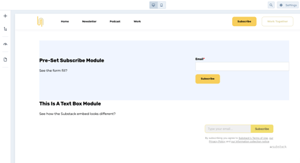 Subscription module differences screenshot 